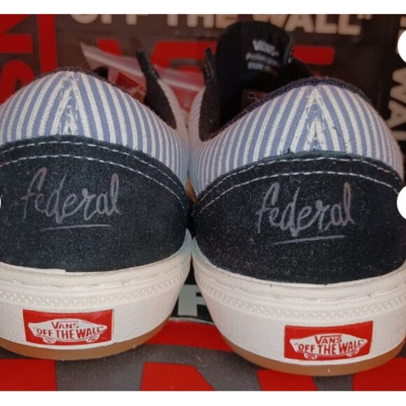 Vans Men's 4/Women 5.5 BMX Old Skool Federal Pinstripe w/ extra laces VN0A5HEZ39 - Picture 5 of 12